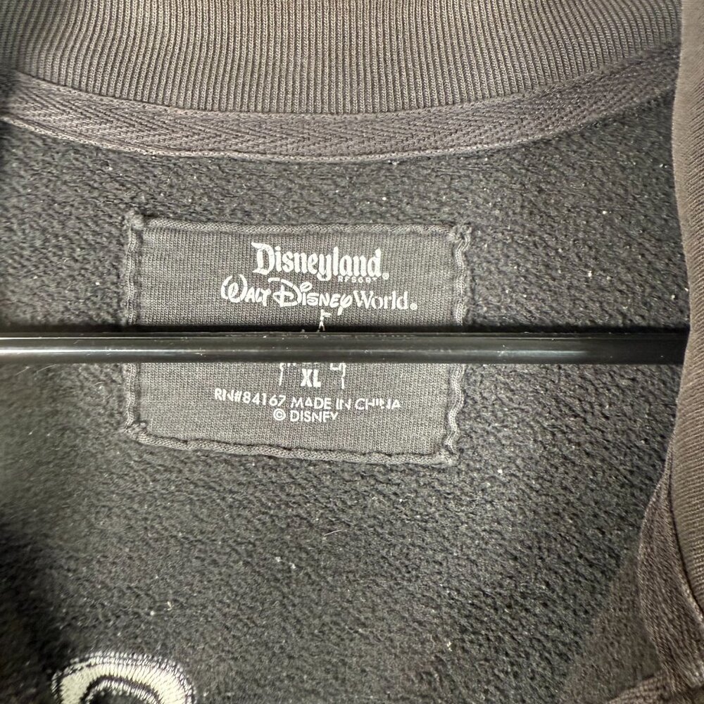 Disneyland Black Pirates Of The Caribbean Full Zip Up Y2K Sweatshirt Size XL - Picture 5 of 8